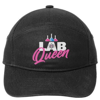Lab Queen Laboratory Technician Science Medical Scientist 7-Panel Snapback Hat