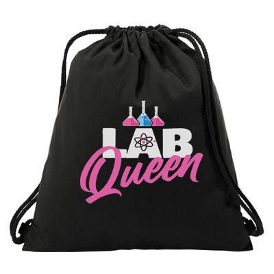 Lab Queen Laboratory Technician Science Medical Scientist Drawstring Bag