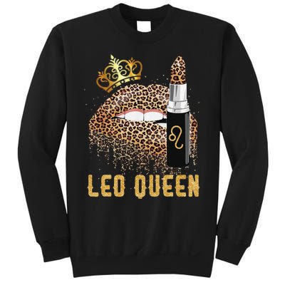 Leo Queen Leopard Lips Leo Sweatshirt