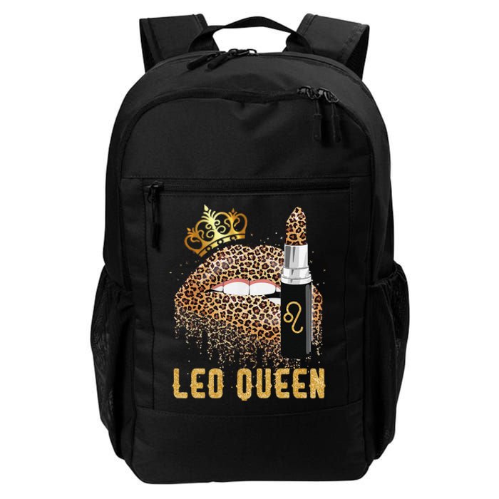 Leo Queen Leopard Lips Leo Daily Commute Backpack