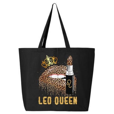 Leo Queen Leopard Lips Leo 25L Jumbo Tote