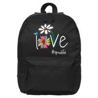 Love Qma Life Art Flower Color 16 in Basic Backpack