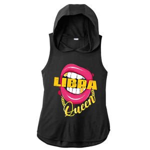 Libra Queen Libra Zodiac Gift Gift Ladies PosiCharge Tri-Blend Wicking Draft Hoodie Tank