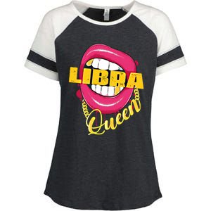 Libra Queen Libra Zodiac Gift Gift Enza Ladies Jersey Colorblock Tee