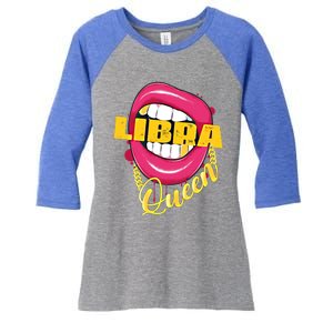 Libra Queen Libra Zodiac Gift Gift Women's Tri-Blend 3/4-Sleeve Raglan Shirt