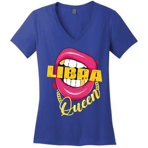 Libra Queen Libra Zodiac Gift Gift Women's V-Neck T-Shirt