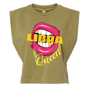 Libra Queen Libra Zodiac Gift Gift Garment-Dyed Women's Muscle Tee