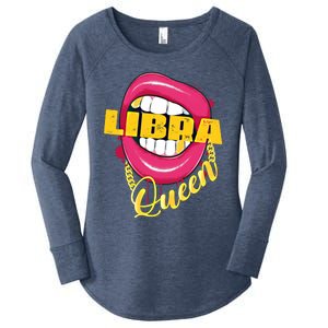 Libra Queen Libra Zodiac Gift Gift Women's Perfect Tri Tunic Long Sleeve Shirt