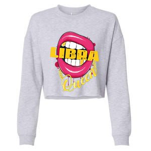 Libra Queen Libra Zodiac Gift Gift Cropped Pullover Crew