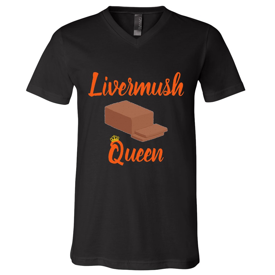 Livermush Queen North Carolina Food V-Neck T-Shirt