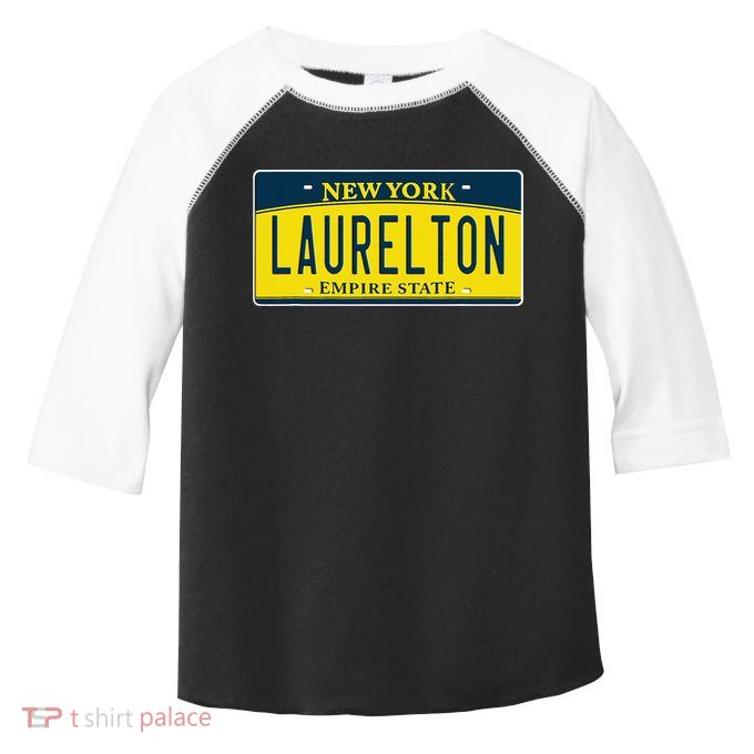 Laurelton Queens Ny New York Neighborhood License Plate Toddler Fine Jersey T-Shirt