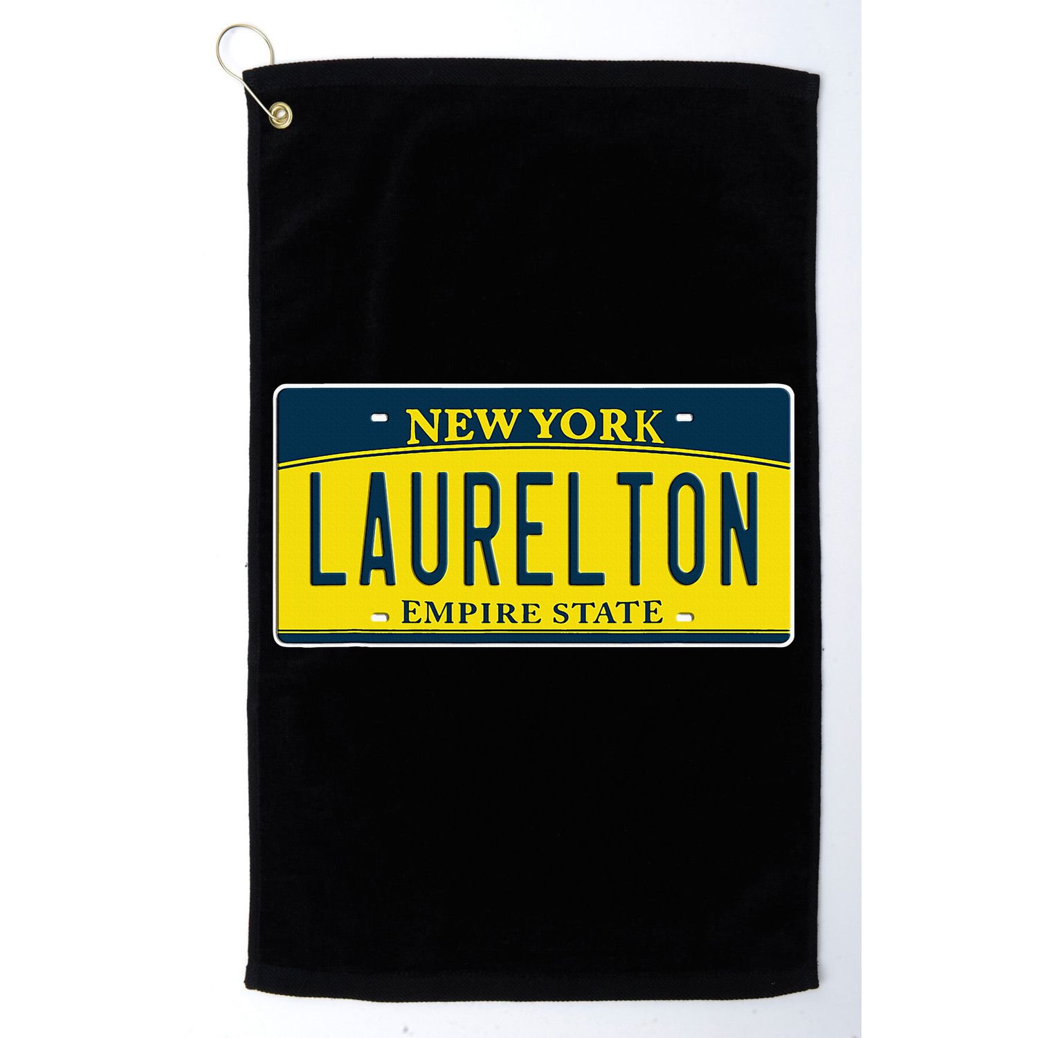 Laurelton Queens Ny New York Neighborhood License Plate Golf Towel