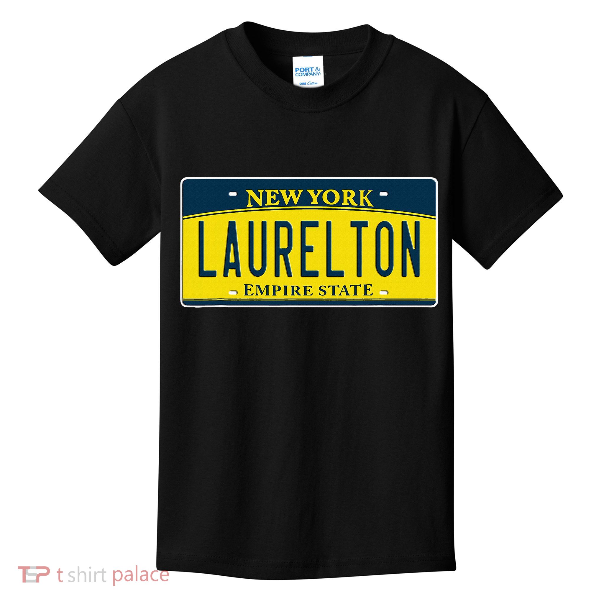 Laurelton Queens Ny New York Neighborhood License Plate Kids T-Shirt