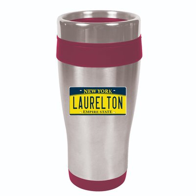 Laurelton Queens Ny New York Neighborhood License Plate 16oz Travel Tumbler