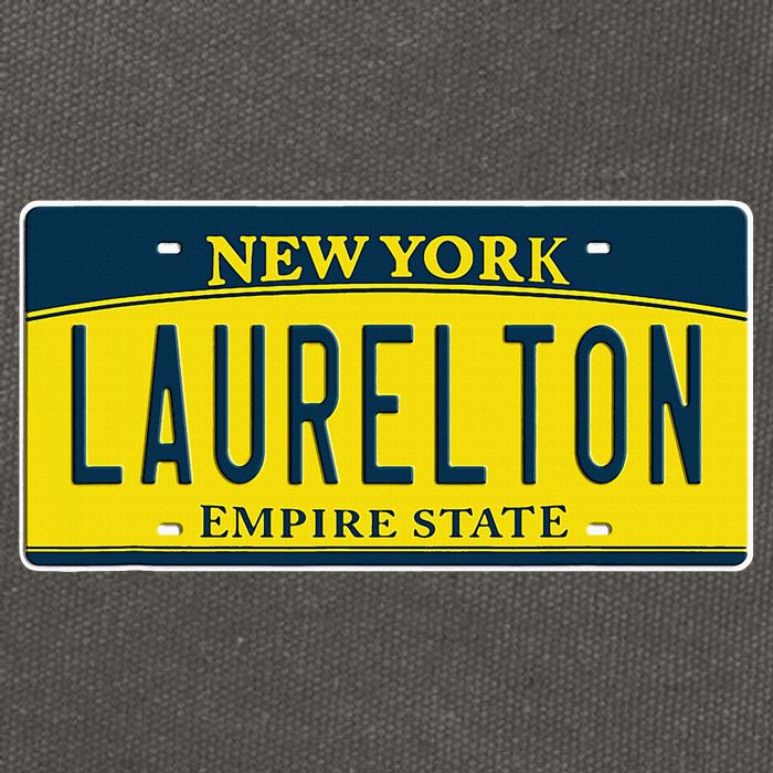 Laurelton Queens Ny New York Neighborhood License Plate Cotton Canvas Backpack