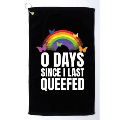 Love Queefing Queef Joke Funny Queefed Embarrassing Platinum Collection Golf Towel