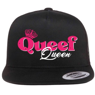 Love Queefing Queef Funny Queefed Embarrassing Adult Humor Flat Bill Trucker Hat