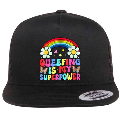 Love Queefing Queef Funny Queefed Embarrassing Adult Humor Flat Bill Trucker Hat