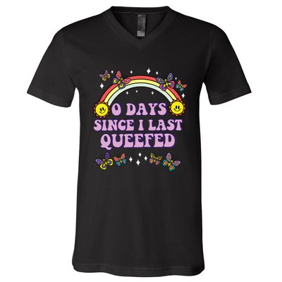 Love Queefing Queef Funny Queefed Embarrassing V-Neck T-Shirt