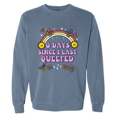 Love Queefing Queef Funny Queefed Embarrassing Garment-Dyed Sweatshirt