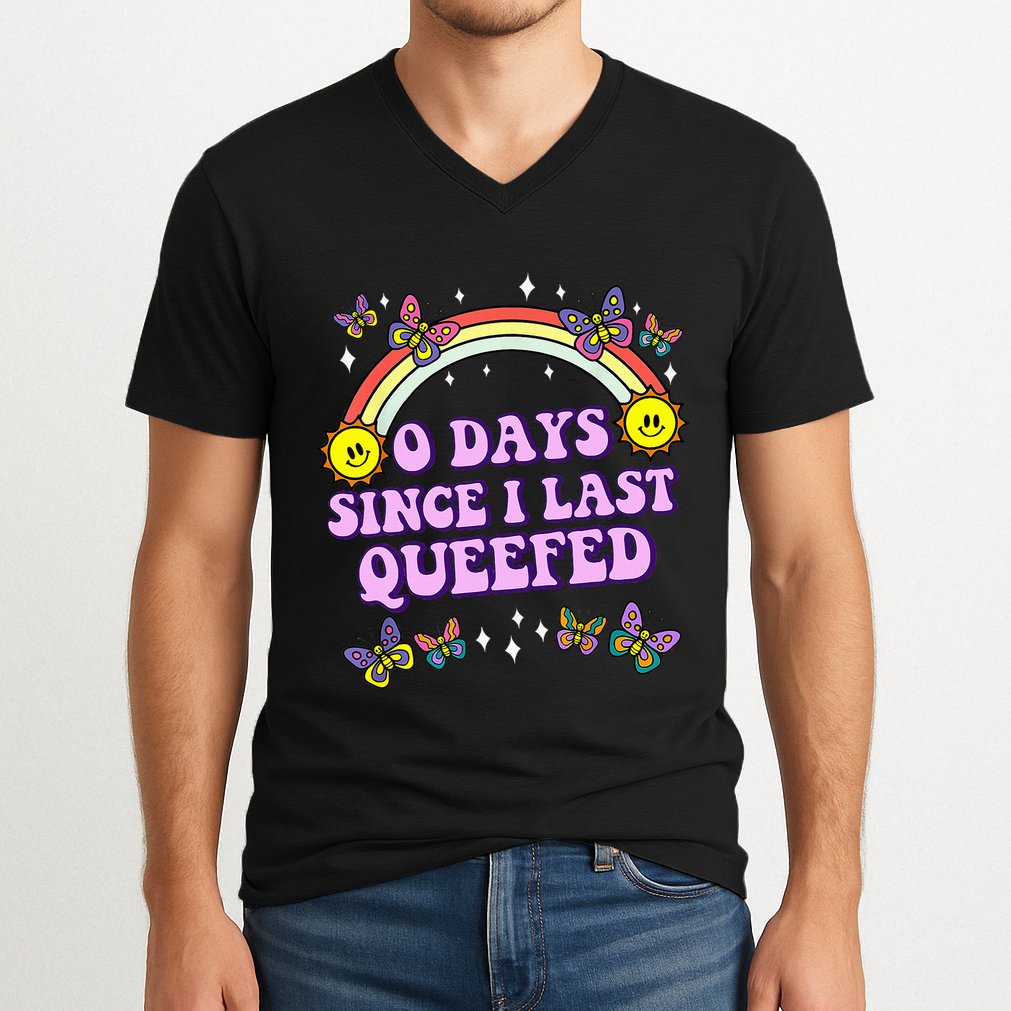 Love Queefing Queef Funny Queefed Embarrassing V-Neck T-Shirt
