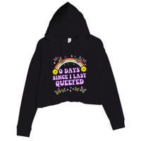 Love Queefing Queef Funny Queefed Embarrassing Crop Fleece Hoodie