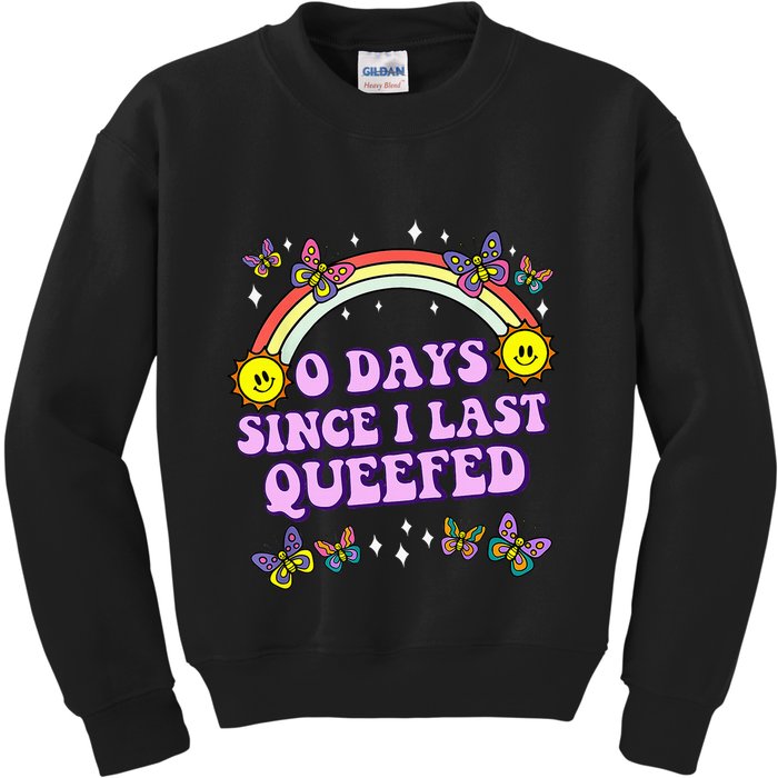 Love Queefing Queef Funny Queefed Embarrassing Kids Sweatshirt