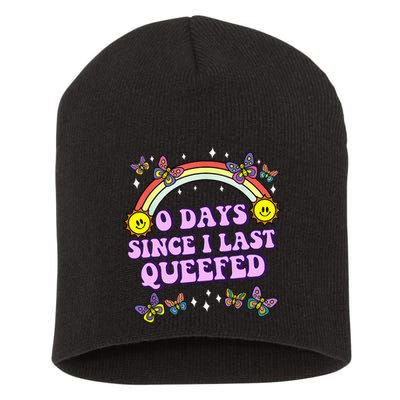 Love Queefing Queef Funny Queefed Embarrassing Short Acrylic Beanie