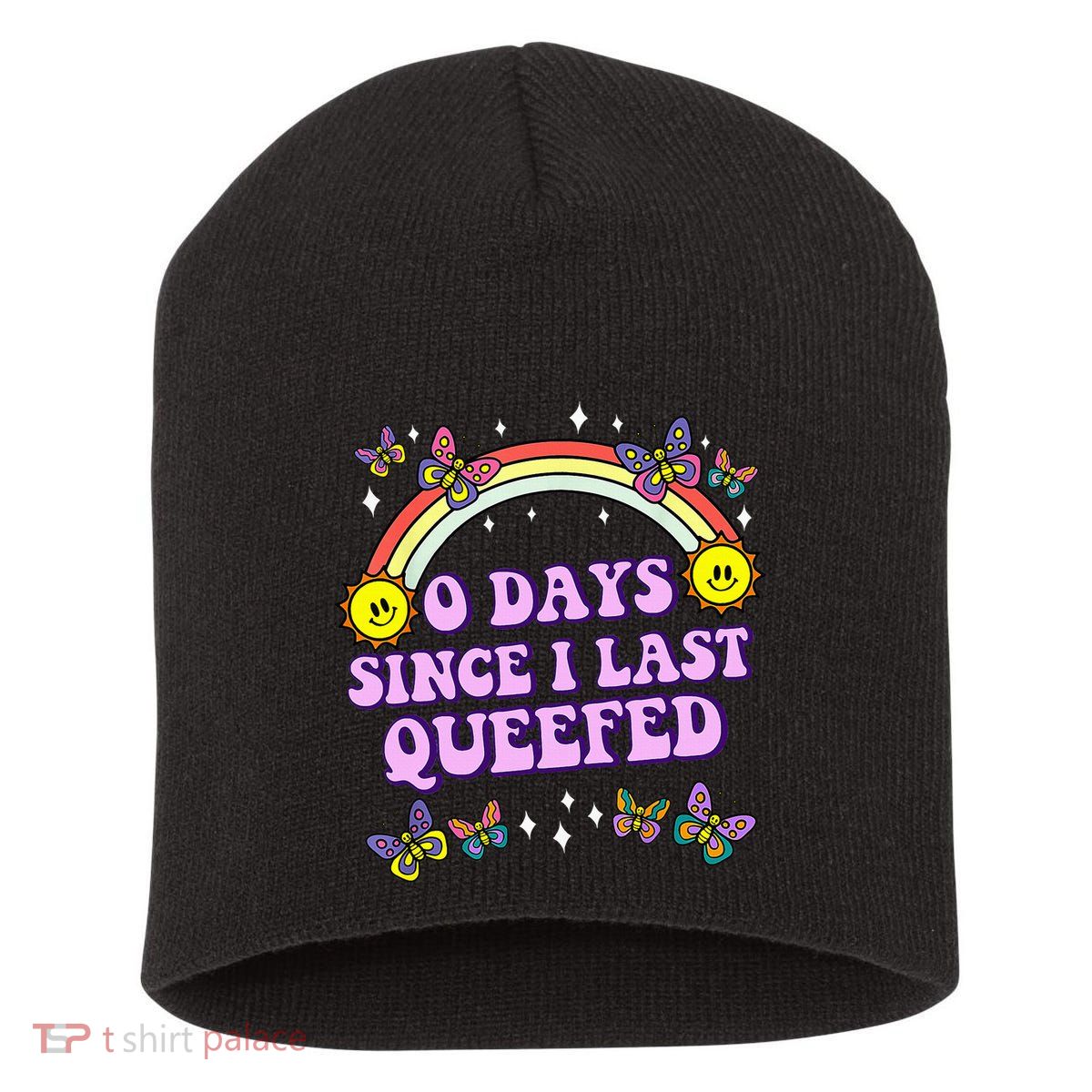 Love Queefing Queef Funny Queefed Embarrassing Short Acrylic Beanie