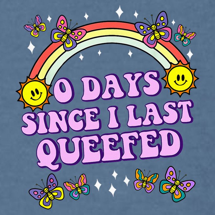Love Queefing Queef Funny Queefed Embarrassing Garment-Dyed Sweatshirt
