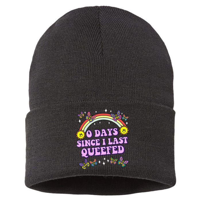 Love Queefing Queef Funny Queefed Embarrassing Adult Humor Sustainable Knit Beanie