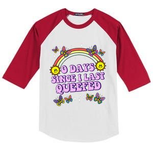 Love Queefing Queef Funny Queefed Embarrassing Gift Kids Colorblock Raglan Jersey