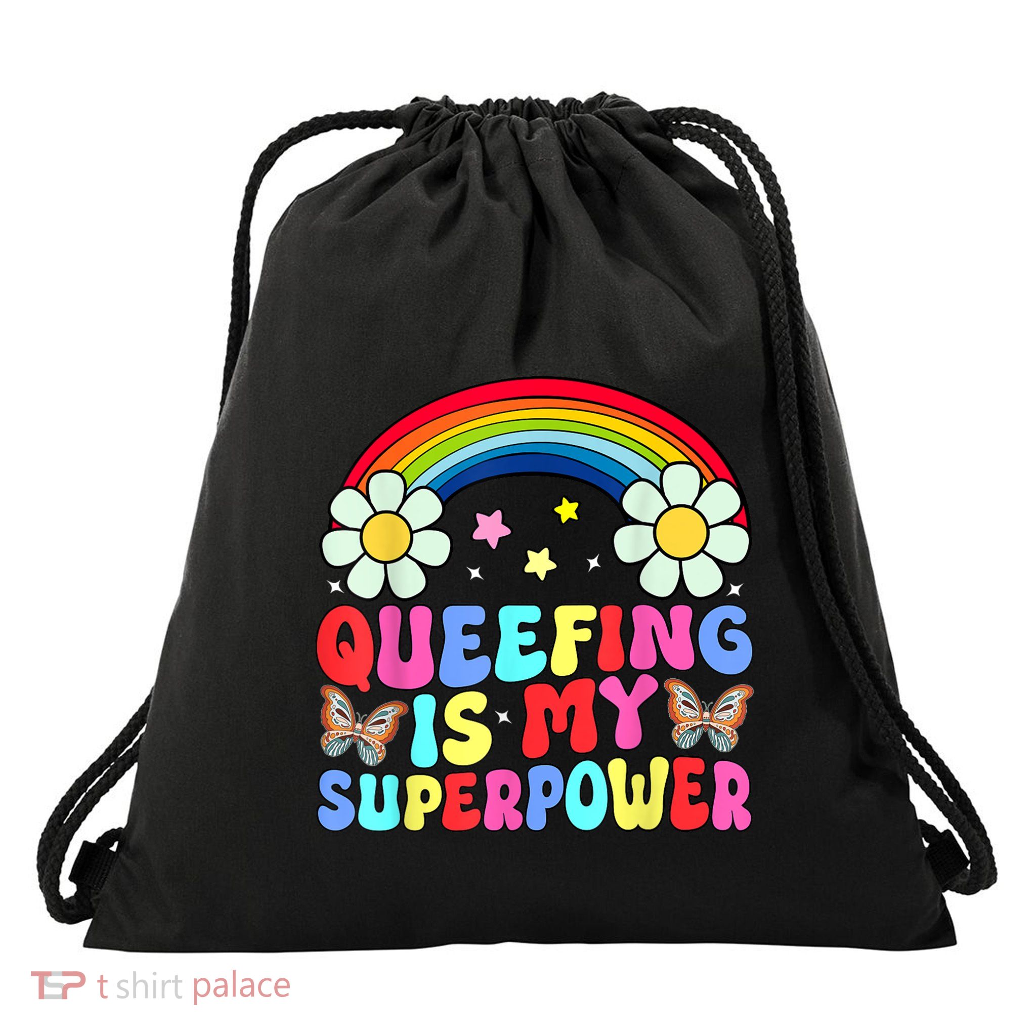 Love Queefing Queef Funny Queefed Embarrassing Adult Humor Drawstring Bag