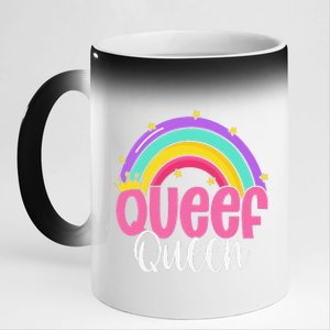 Love Queefing Queef Funny Queefed Embarrassing Adult Humor Gift 11oz Black Color Changing Mug