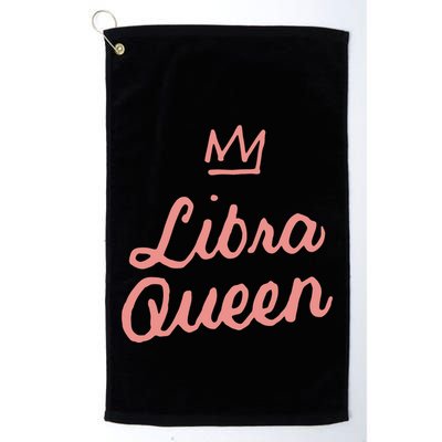 Libra Queen September Or October Birthday Zodiac Funny Gift Golf Towel