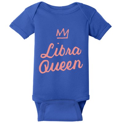 Libra Queen September Or October Birthday Zodiac Funny Gift Baby Bodysuit