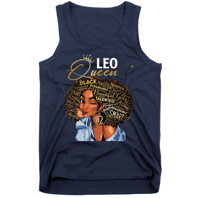 Leo Queen Sweet As Candy Birthday Gift For Black Women Tank Top