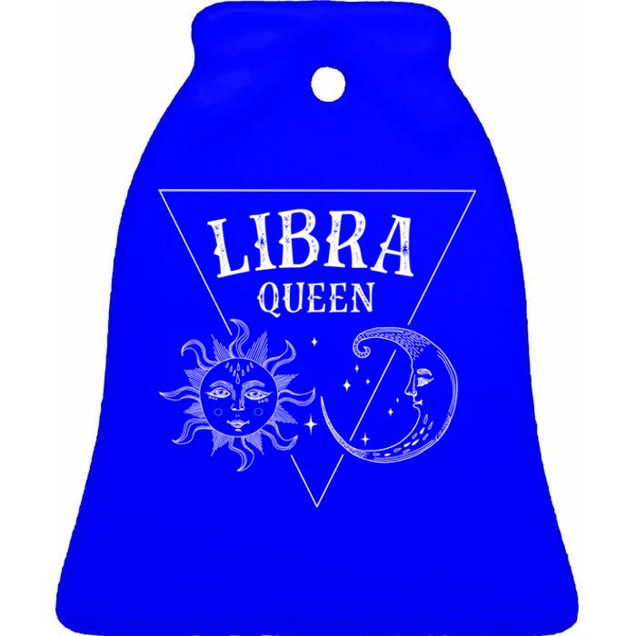 Libra Queen / Tarot Sun And Moon Libra Birthday Astrology Gift Ceramic Bell Ornament