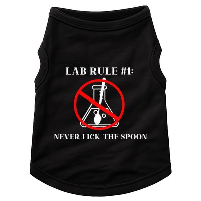 Lab Rule 1 Never Lick The Spoon Funny Science Chemistry Doggie Tank