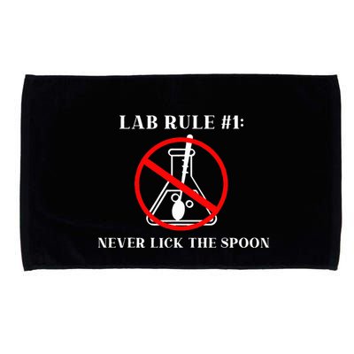 Lab Rule 1 Never Lick The Spoon Funny Science Chemistry Microfiber Hand Towel