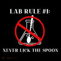 Lab Rule 1 Never Lick The Spoon Funny Science Chemistry Wool Snapback Cap