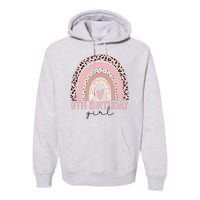 Leopard Rainbow 9th Birthday Girl Gifts 9 Year Old Premium Hoodie