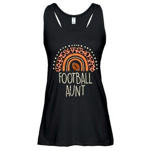 Leopard Rainbow American Football Aunt Family Aunty Auntie Ladies Essential Flowy Tank