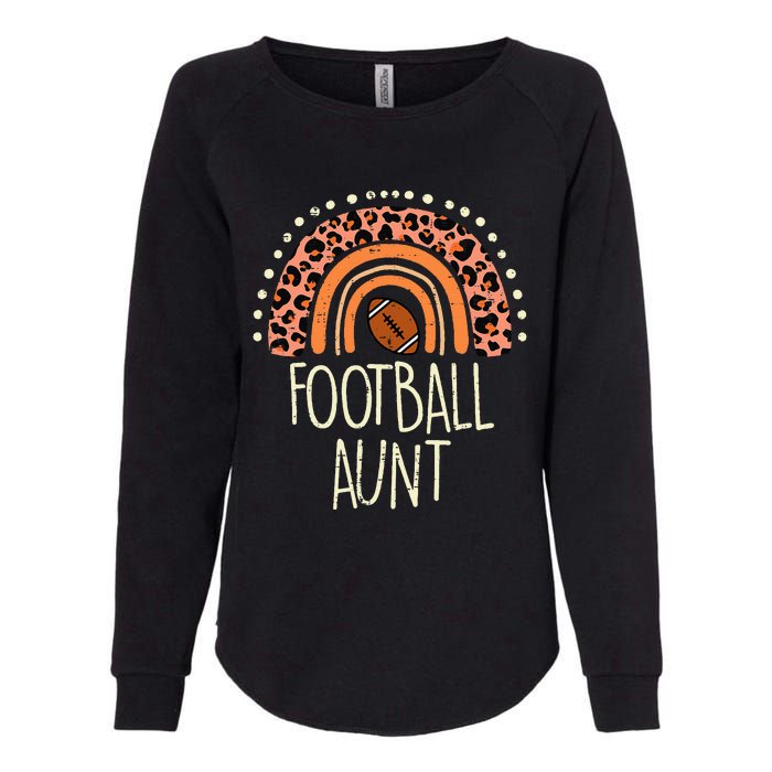 Leopard Rainbow American Football Aunt Family Aunty Auntie Womens California Wash Sweatshirt