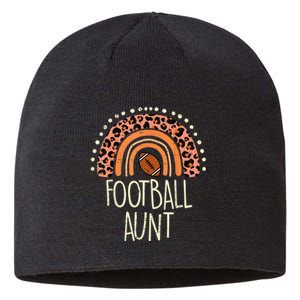 Leopard Rainbow American Football Aunt Family Aunty Auntie Sustainable Beanie