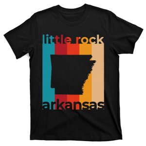 Little Rock Arkansas Retro Cutout Ar Souvenir T-Shirt