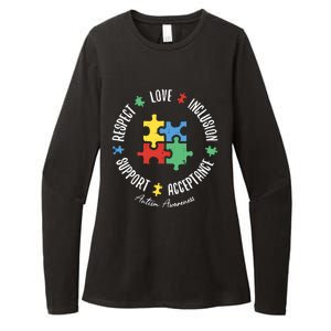 Love Respect Acceptance Support Autism Awareness Womens CVC Long Sleeve Shirt