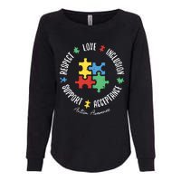 Love Respect Acceptance Support Autism Awareness Womens California Wash Sweatshirt