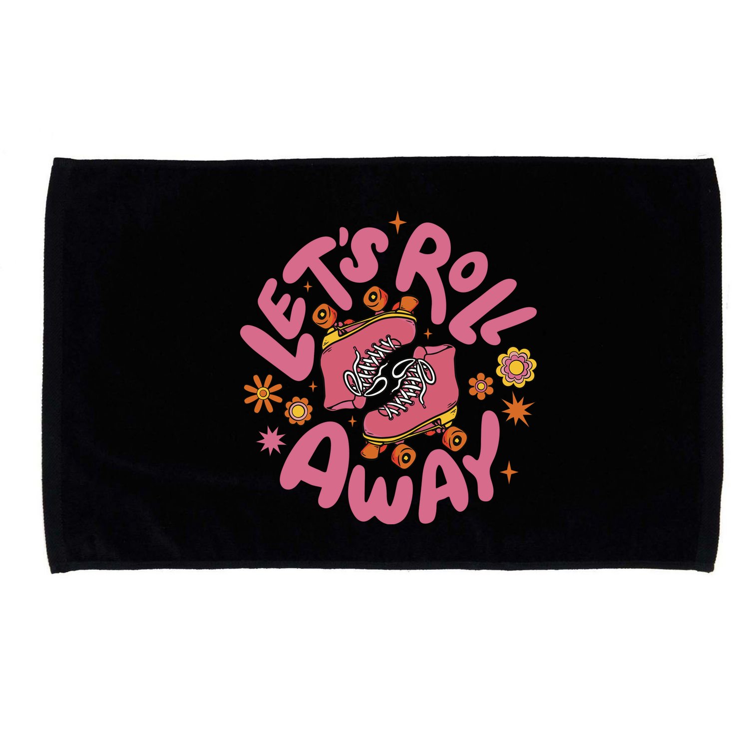Let's Roll Away Skate Microfiber Hand Towel