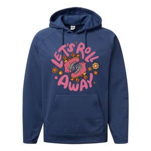 Let's Roll Away Skate Performance Fleece Hoodie